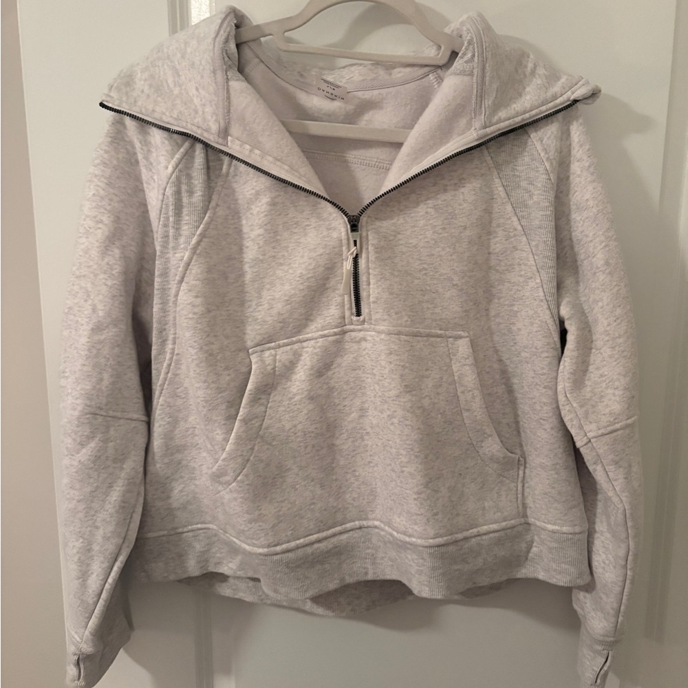 Danskin Light Gray Zip Up